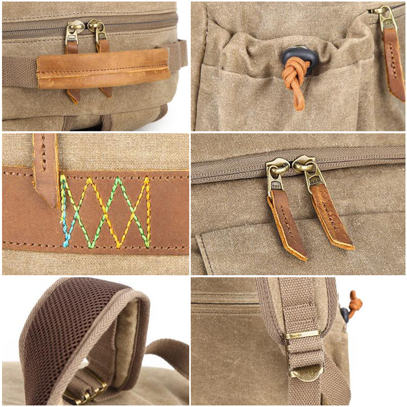 Flash Sale Waterproof DSLR Camera Backpack Canvas Travel Backpack Camera Backpack