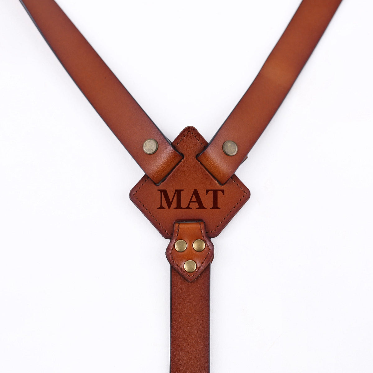 Leather Suspenders For Men Adjustable Brown Genuine Leather Suspenders Groomsmen Gifts for Wedding