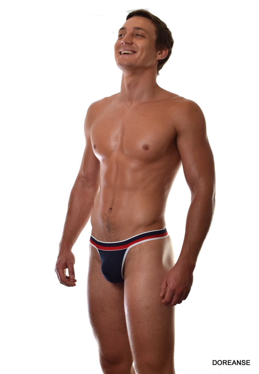 Doreanse Men's Underwear 1218-NVY Metro Thong Color Navy Blue