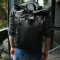 Full Grain Leather Travel Backpack Handmade  Laptop Backpack School Backpack
