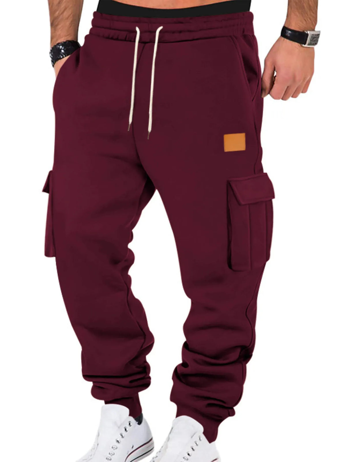 Men's Full Size Drawstring Cargo Jogger Pants Plus Size
