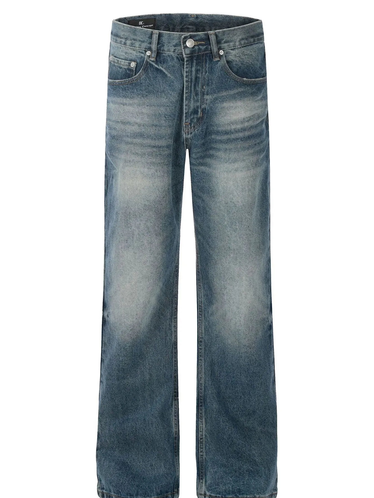 Men's Vintage Washed Wide Leg Jeans