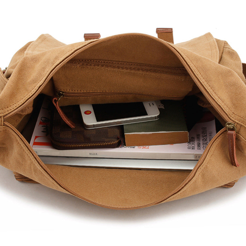 Retro DSLR Camera Bag Canvas Camera Messenger Bag Shoulder Bag QSM1234