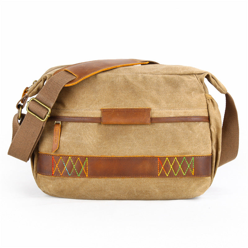 Waterproof Canvas Messenger Bag DSLR Camera Shoulder Bag Canvas Camera Bag QSM3037