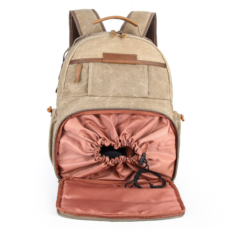 Flash Sale Waterproof DSLR Camera Backpack Canvas Travel Backpack Camera Backpack