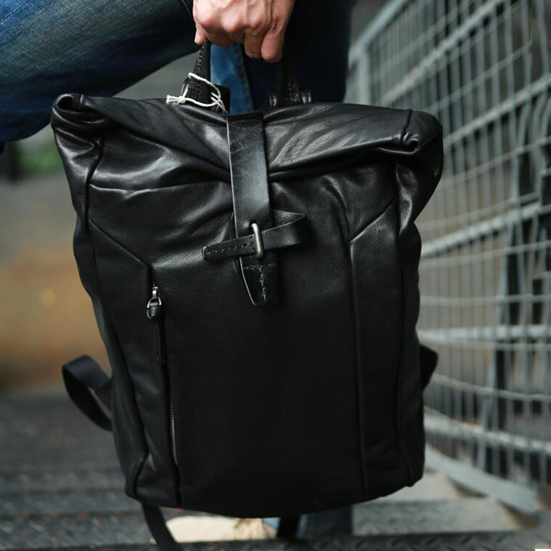 Full Grain Leather Travel Backpack Handmade  Laptop Backpack School Backpack