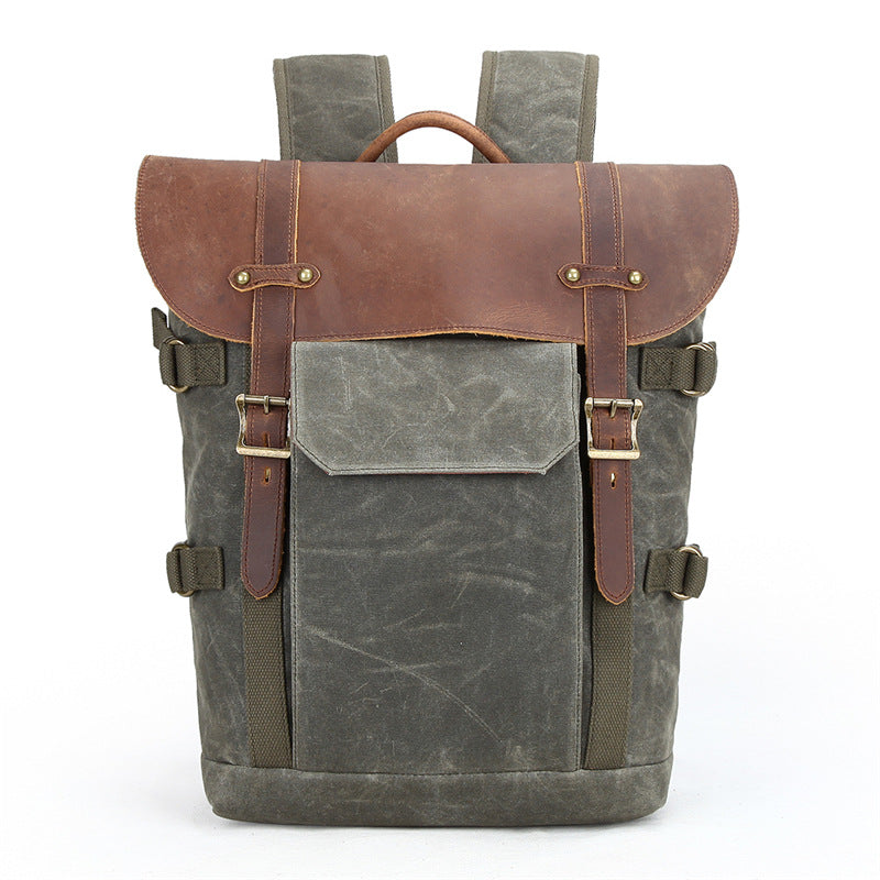 DSLR Camera Backpack Waxed Canvas Camera Backpack Waterproof Backpack