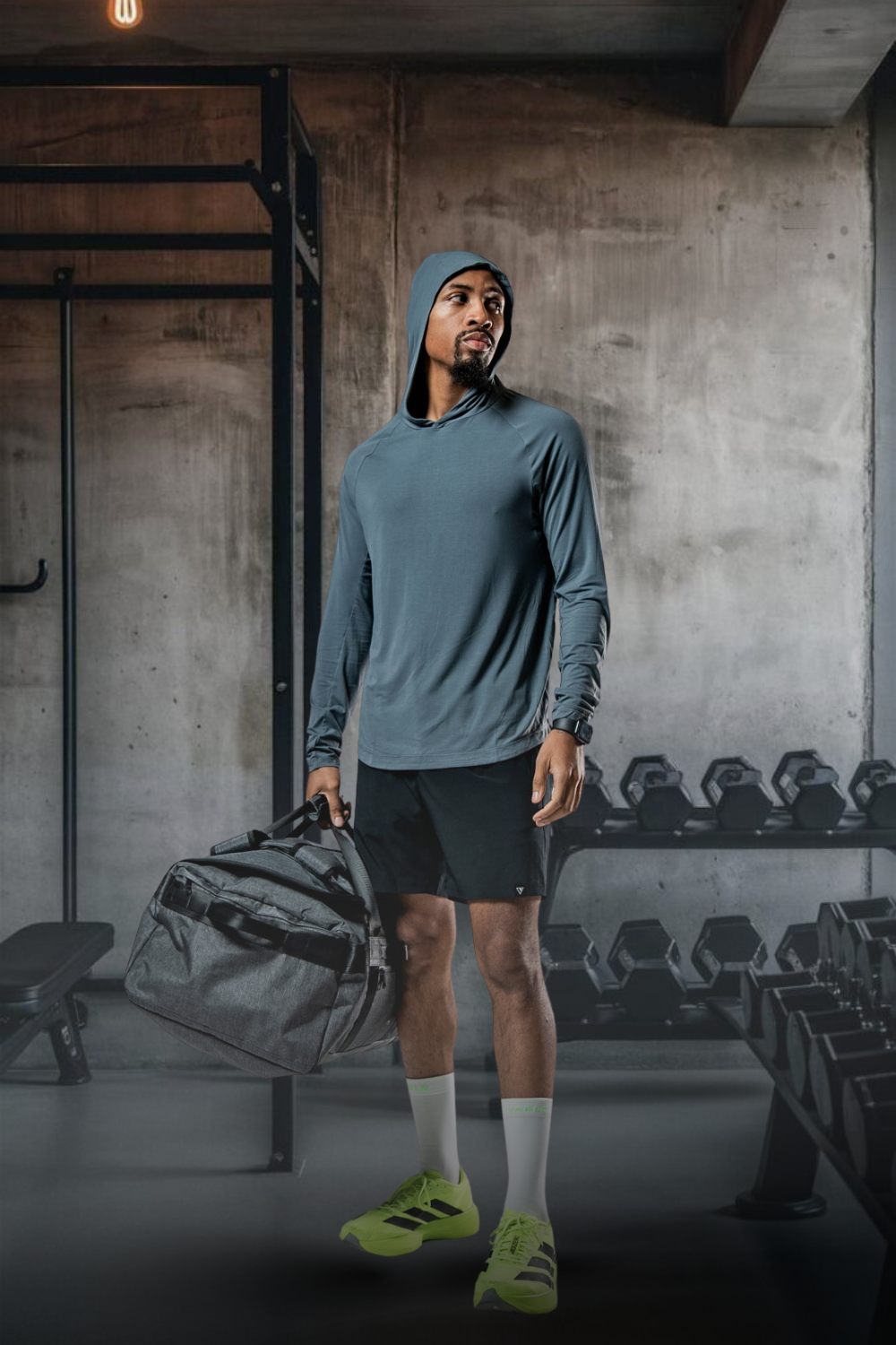 Men's Terra Recovery Element Hoodie Shirt (Ash Gray)