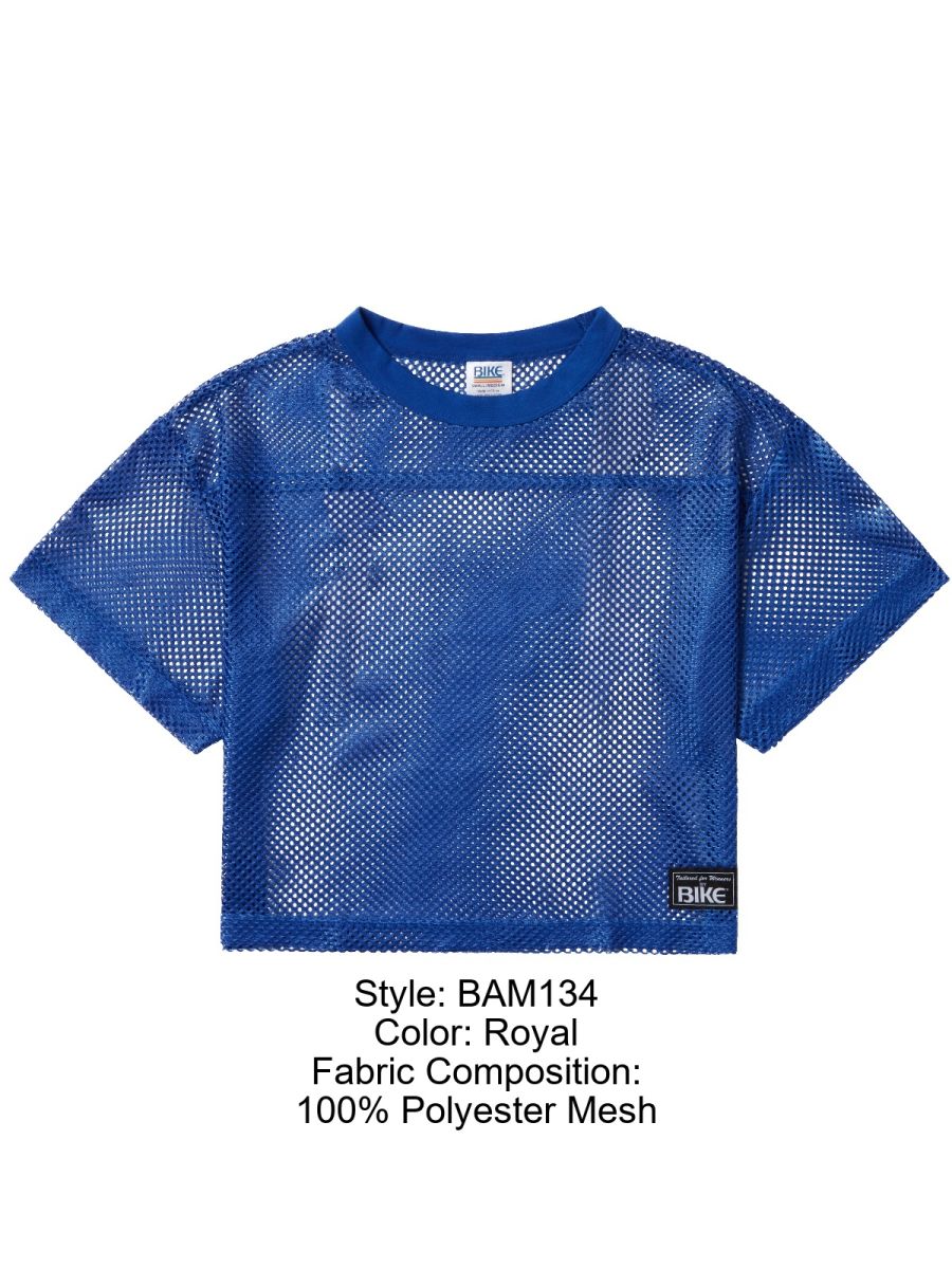 BIKE Athletic Men's activewear BAM134 Short Sleeve Practice Jersey Color Royal