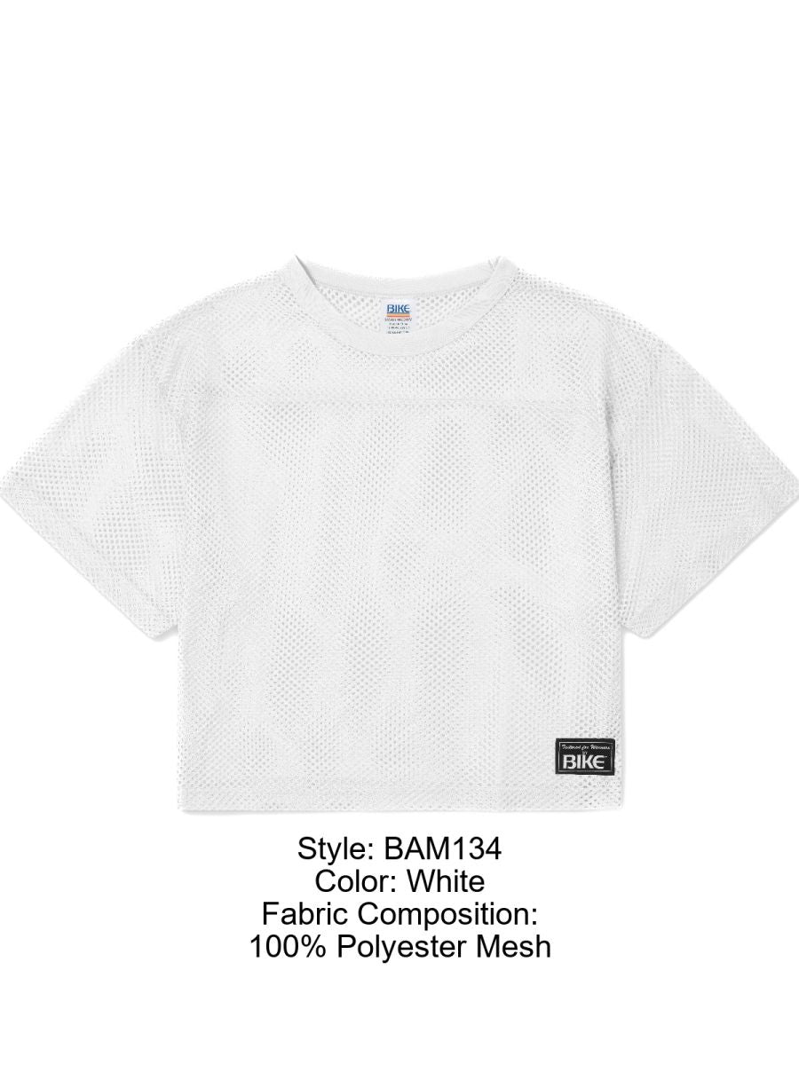 BIKE Athletic Men's activewear BAM134 Short Sleeve Practice Jersey Color Color White