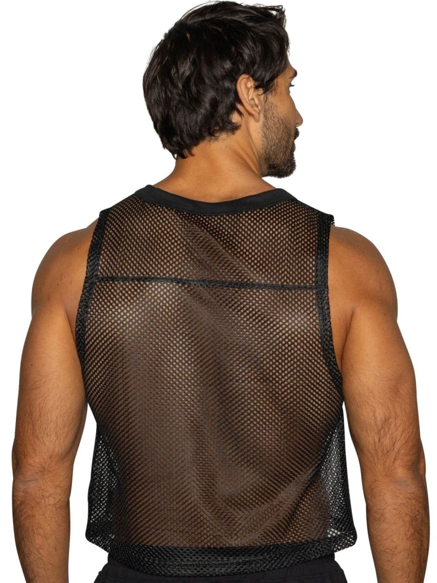 BIKE Athletic Men's activewear BAM135 Sleeveless Mesh Practice Jersey Color Color Black