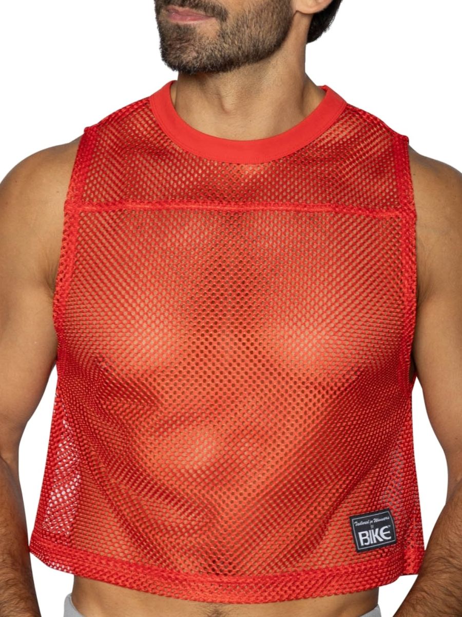 BIKE Athletic Men's activewear BAM135 Sleeveless Practice Jersey Color Color Red