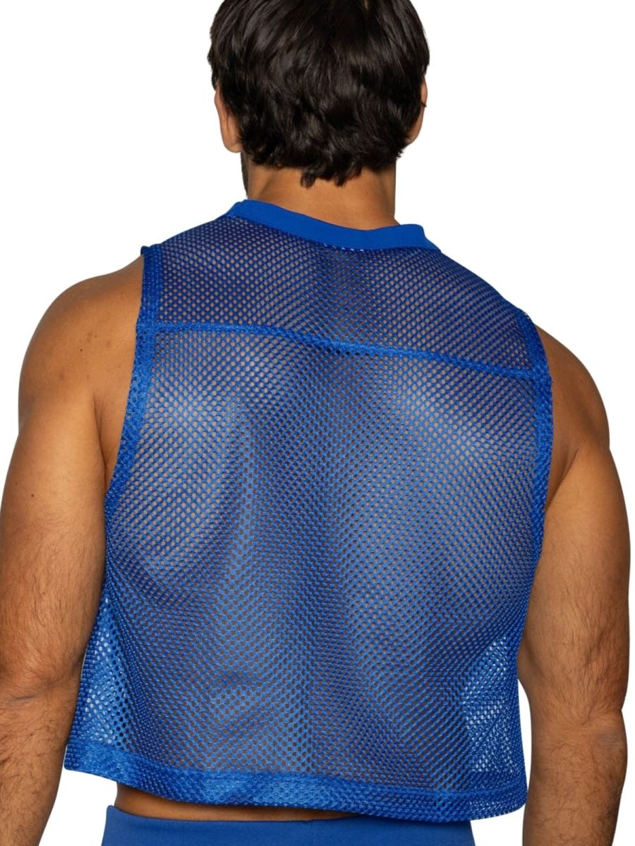 BIKE Athletic Men's activewear BAM135 Sleeveless Practice Jersey in Vibrant Royal Blue Color Royal