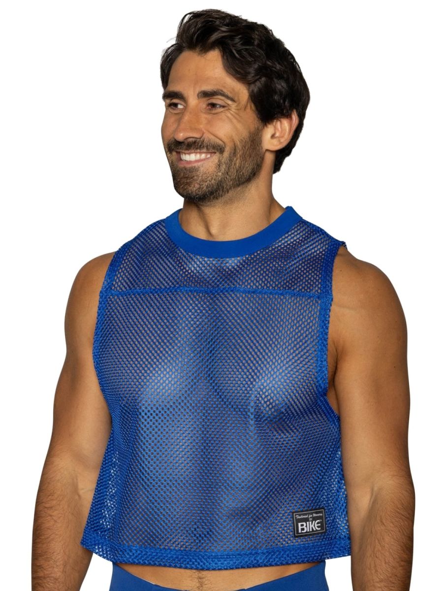BIKE Athletic Men's activewear BAM135 Sleeveless Practice Jersey in Vibrant Royal Blue Color Royal