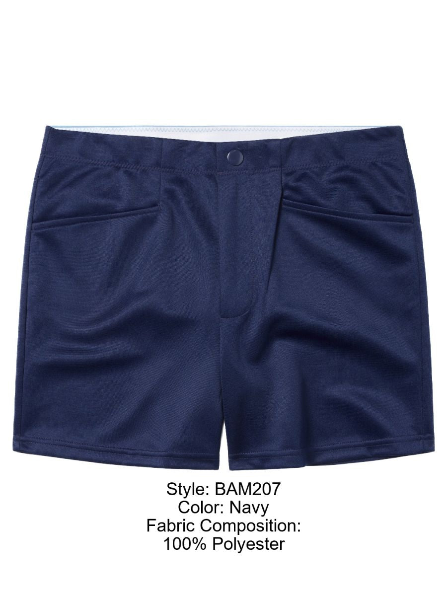 BIKE Athletic Men's activewear BAM207 Coaches Short 5 inch Inseam Color Color Navy