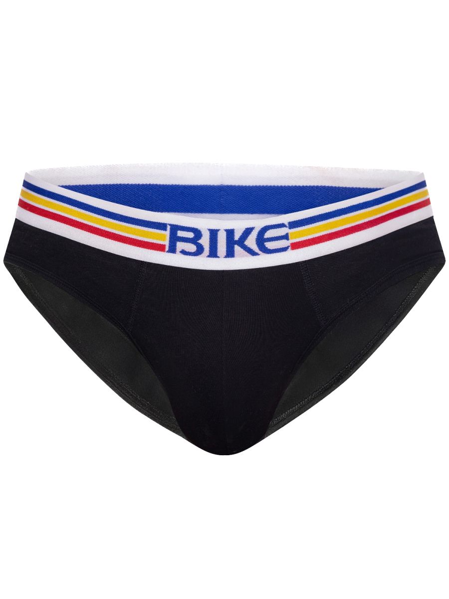 BIKE Athletic Men's Underwear BAS327 Stretch Cotton Brief Color Color Black
