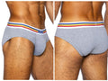 BIKE Athletic Men's Underwear BAS327 Stretch Cotton Brief Color Gray