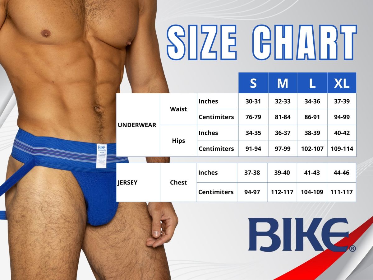 BIKE Athletic Men's Underwear BAS304 Classic Jockstrap Color White