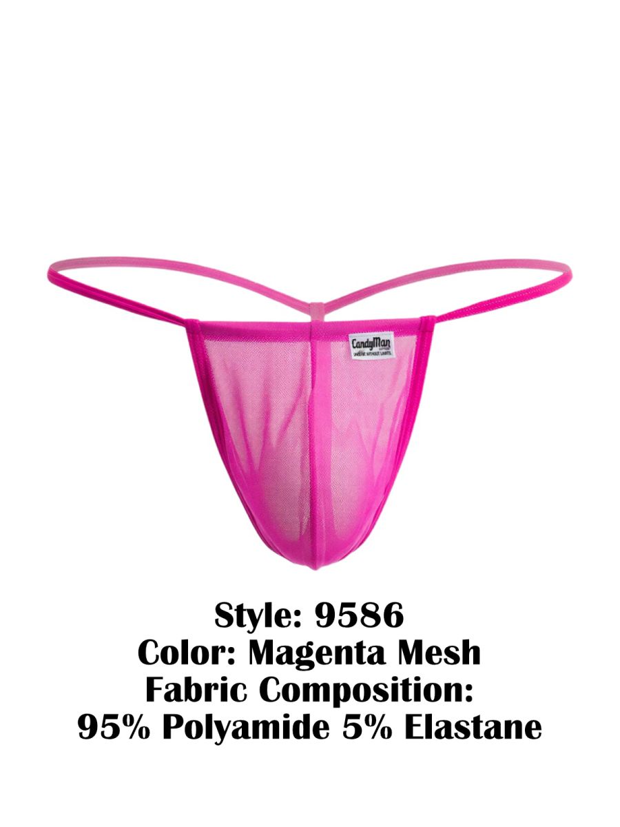 CandyMan 9586 Men's Underwear Mini G-String Color Magenta
