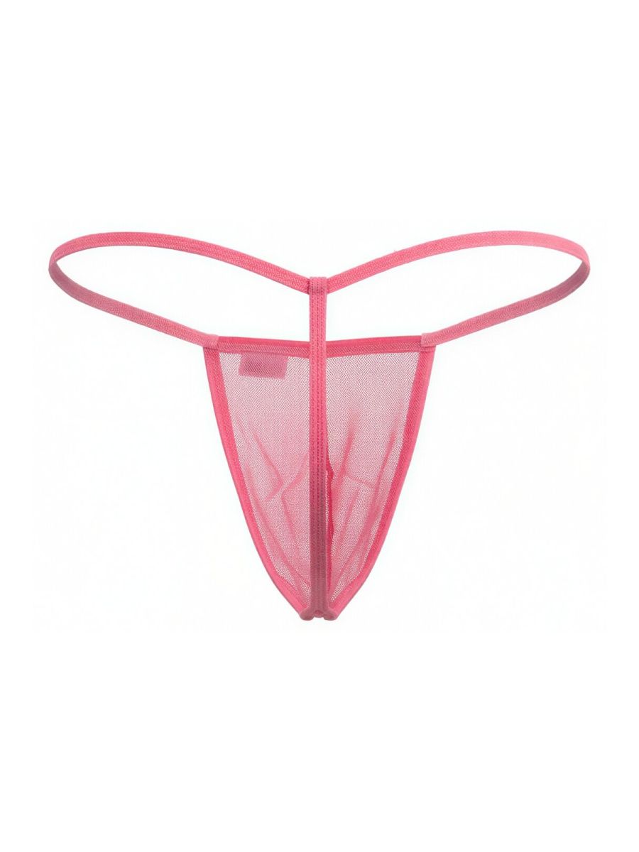 CandyMan 9586 Men's Underwear Mini G-String Color Pink Mesh