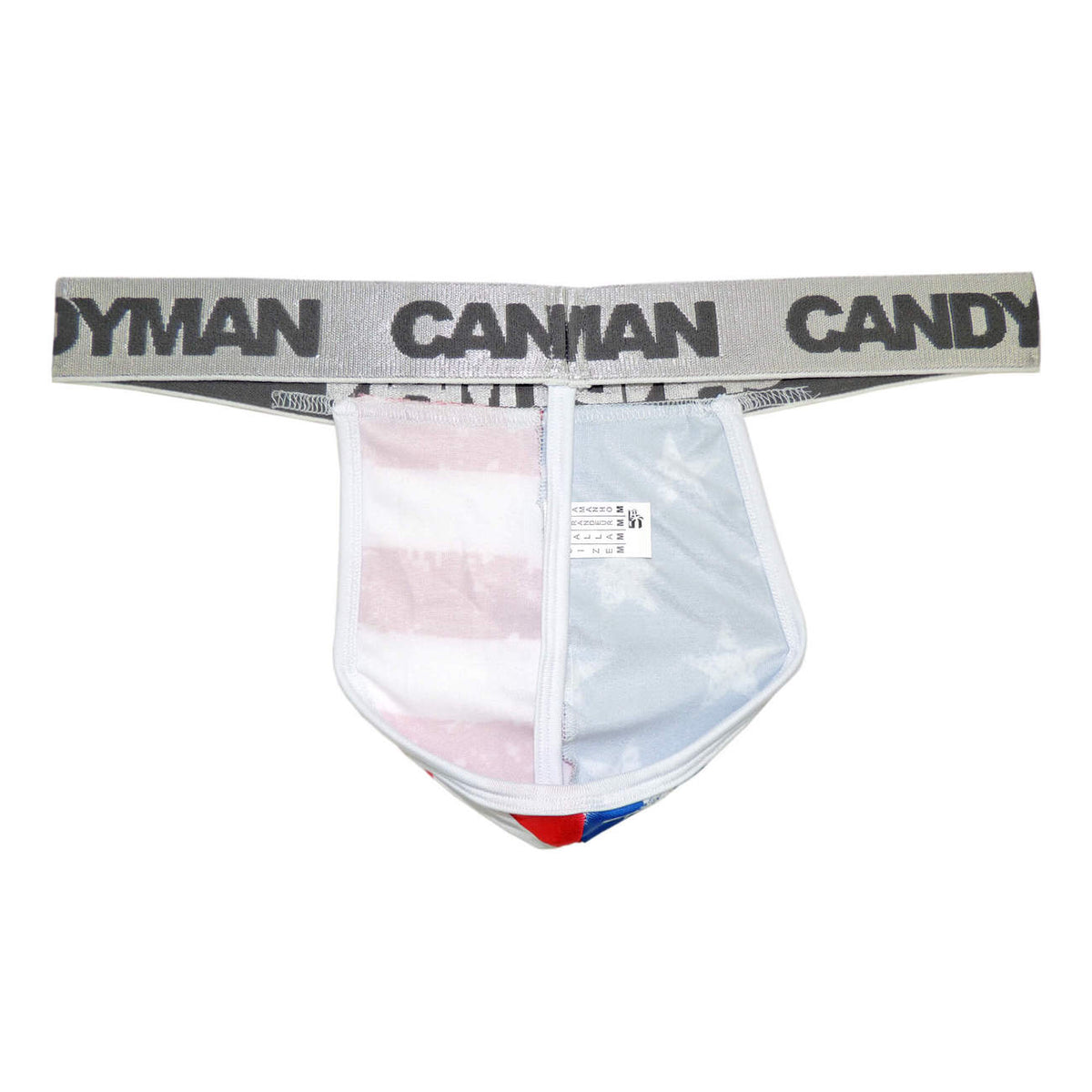 CandyMan Men's Underwear 99154 Patriotic Thong Multi-colored