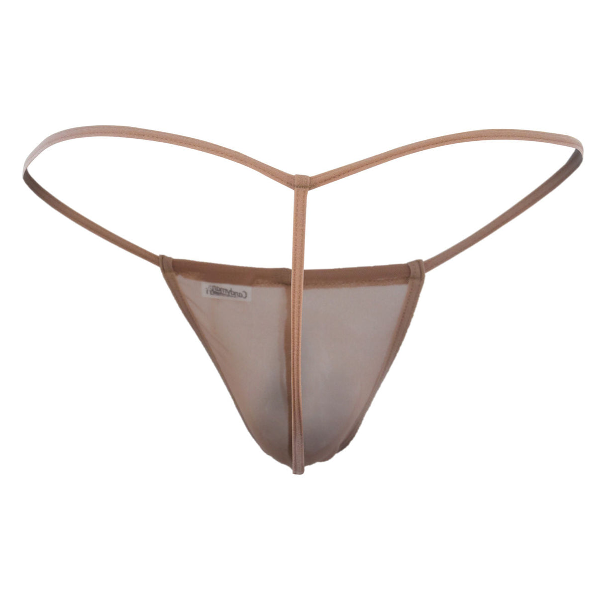 CandyMan 99246 Men's Underwear G-String Mesh Thongs Color Beige
