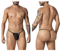 CandyMan 99246 Men's Underwear G-String Mesh Thongs Color Black