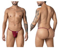 CandyMan 99246 Men's Underwear G-String Mesh Thongs Color Burgundy