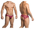 CandyMan 99312 Men's Underwear Lace Jockstrap Color Burgundy