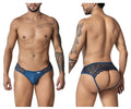 CandyMan 99312 Men's Underwear Lace Jockstrap Color Navy