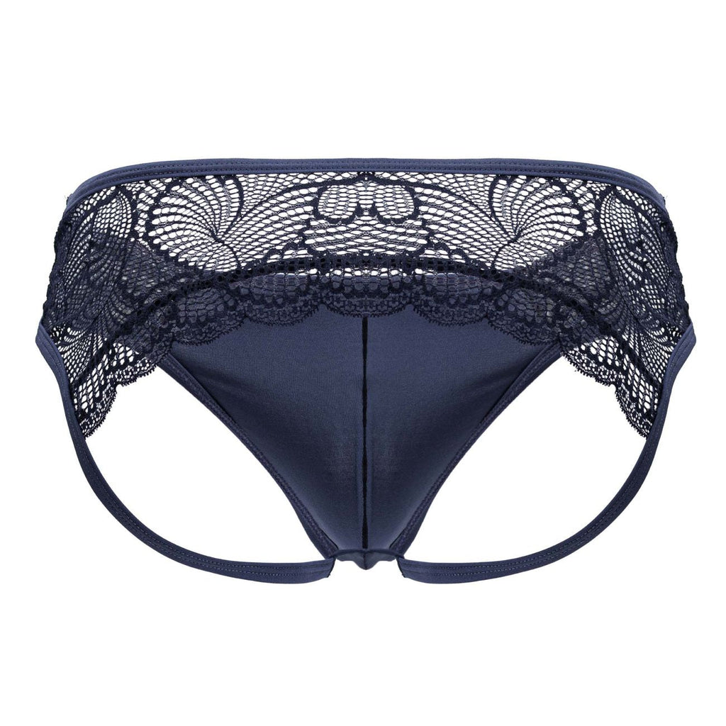 CandyMan 99312 Men's Underwear Lace Jockstrap Color Navy