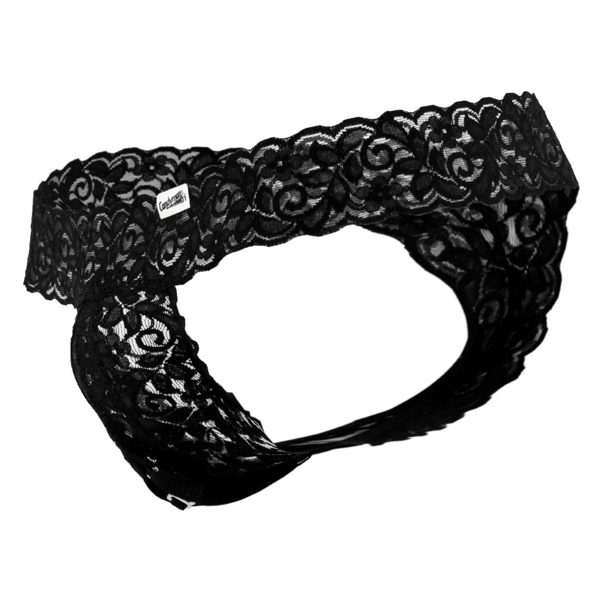 CandyMan Men's Underwear 99315 Peek a Boo Thongs Color Black