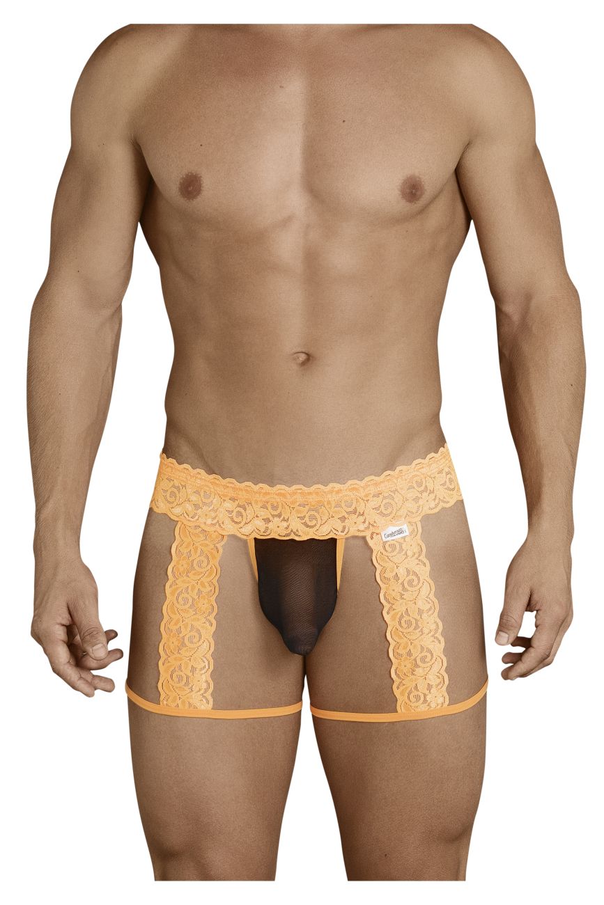 CandyMan Men's Underwear 99369X Thongs Color Hot Orange