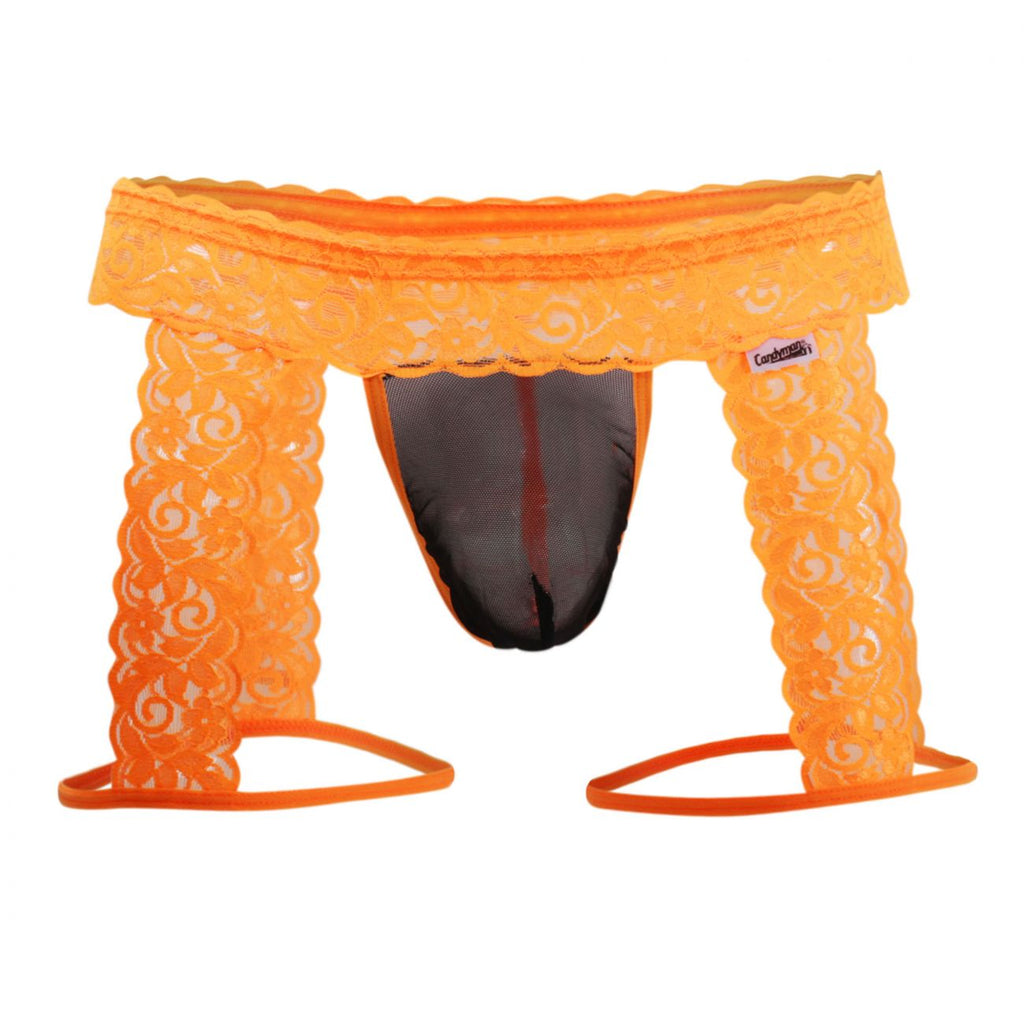CandyMan Men's Underwear 99369X Thongs Color Hot Orange