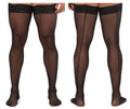 CandyMan 99533 Men's Mesh Thigh Highs Color Black