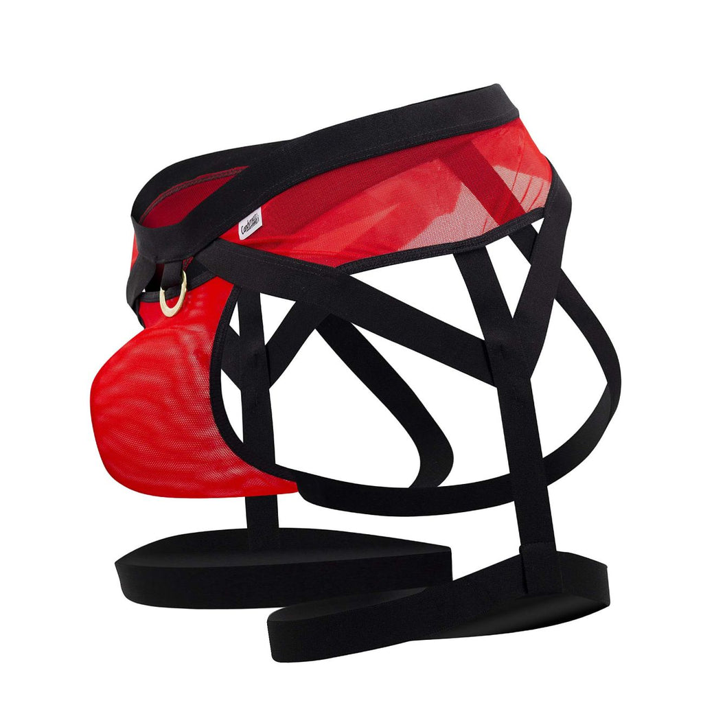 CandyMan Men's Underwear 99623 Garter Jockstrap Color Red
