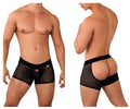 CandyMan Men's Underwear 99636 Mesh Trunks Color Black