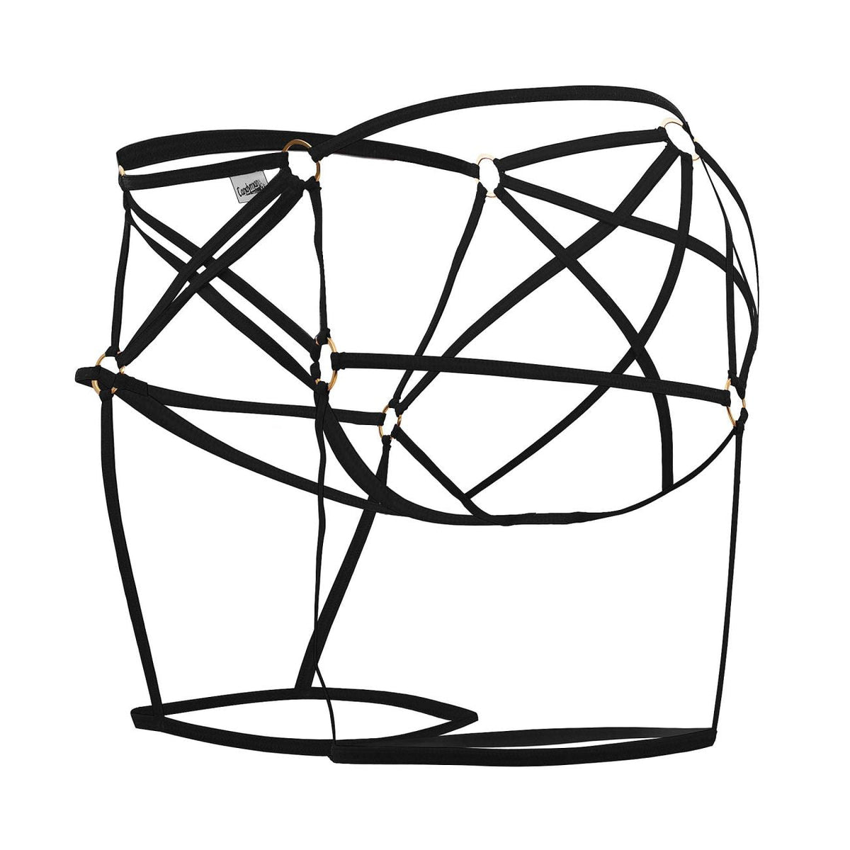 CandyMan Men's Underwear 99646 Cage Jockstrap Color Black