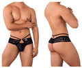 CandyMan Men's Underwear 99647 Lace Thongs Color Black