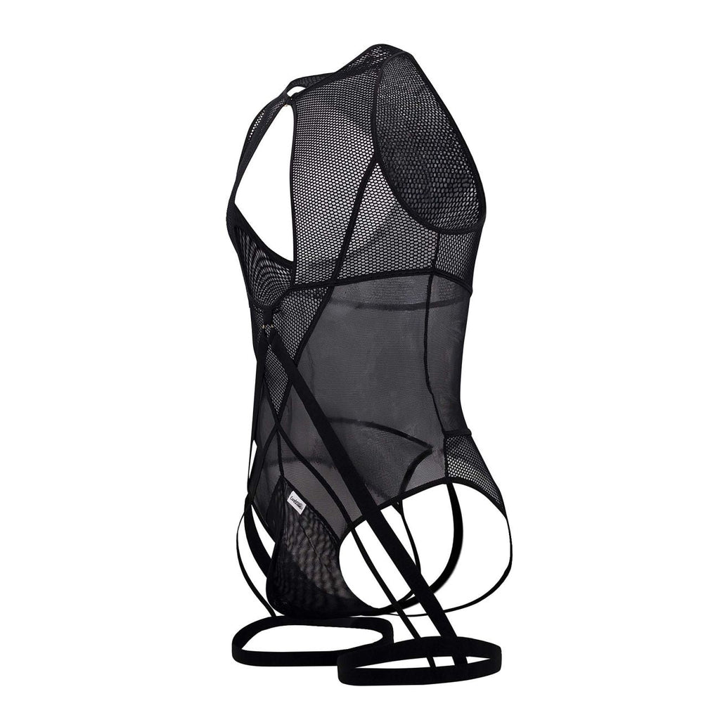 CandyMan Men's Underwear 99650 Mesh Bodysuit Color Black