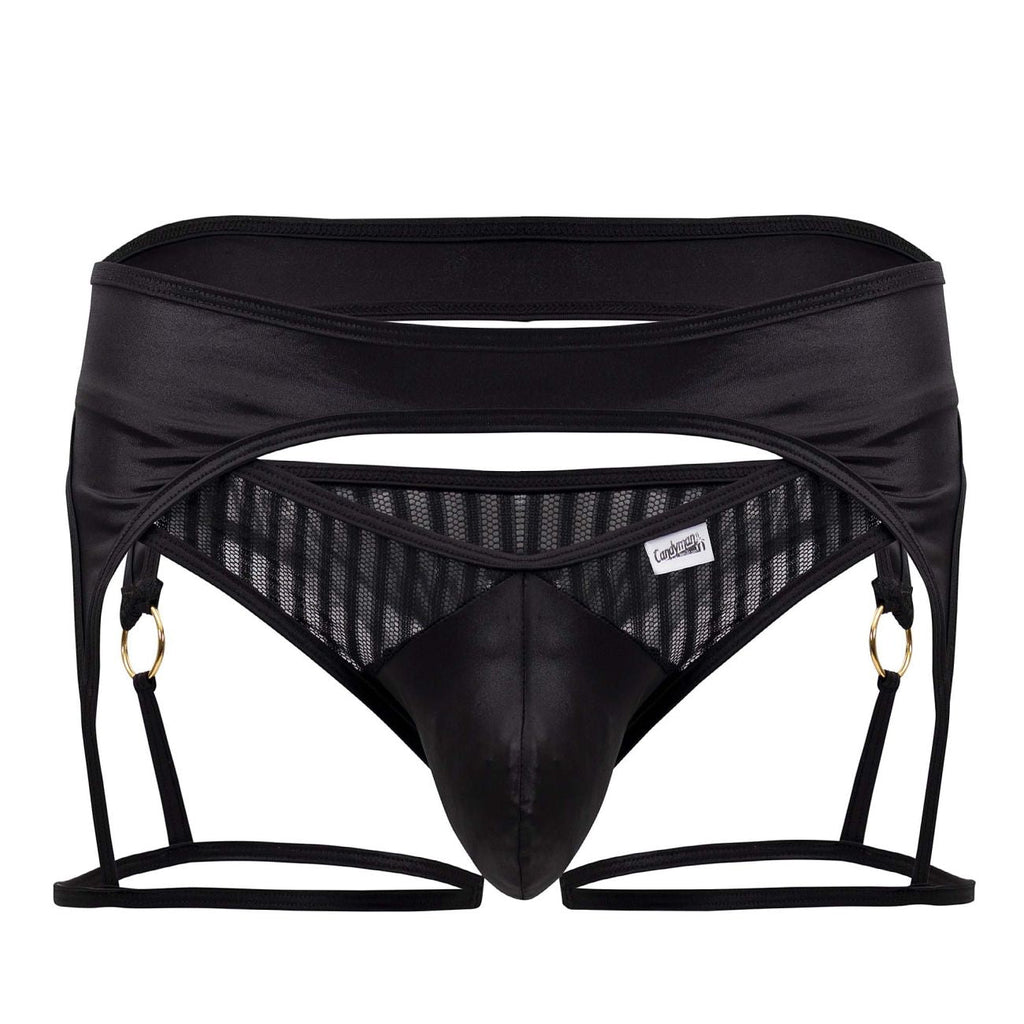 CandyMan Men's Underwear 99655 Garter Thongs Color Black