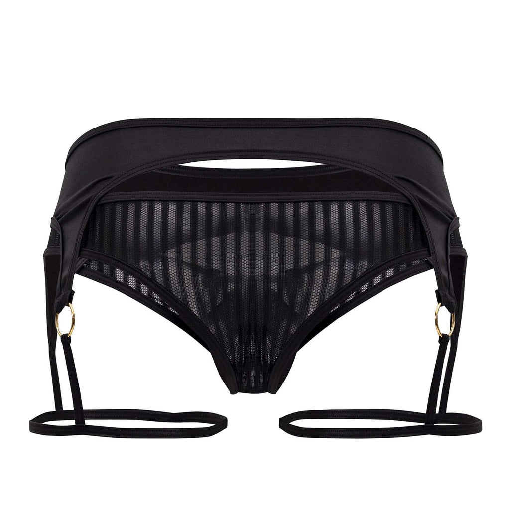 CandyMan Men's Underwear 99655 Garter Thongs Color Black