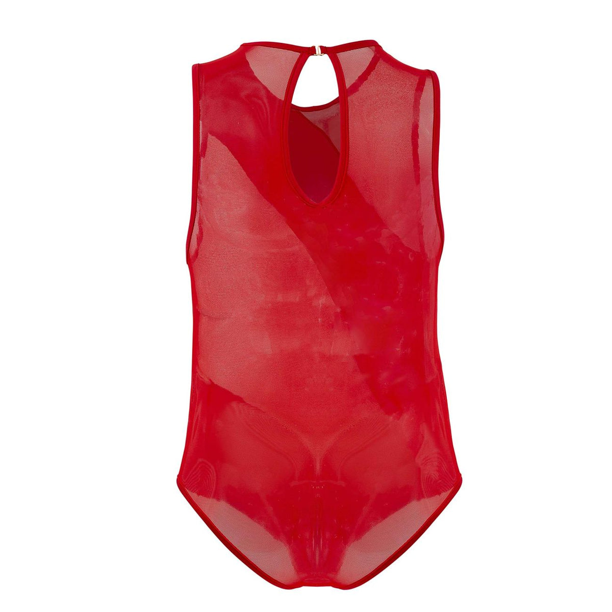 CandyMan Men's Underwear 99699X Mesh Bodysuit Color Red