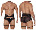 CandyMan Men's Underwear 99703X Garter Briefs Two Piece Set Color Black