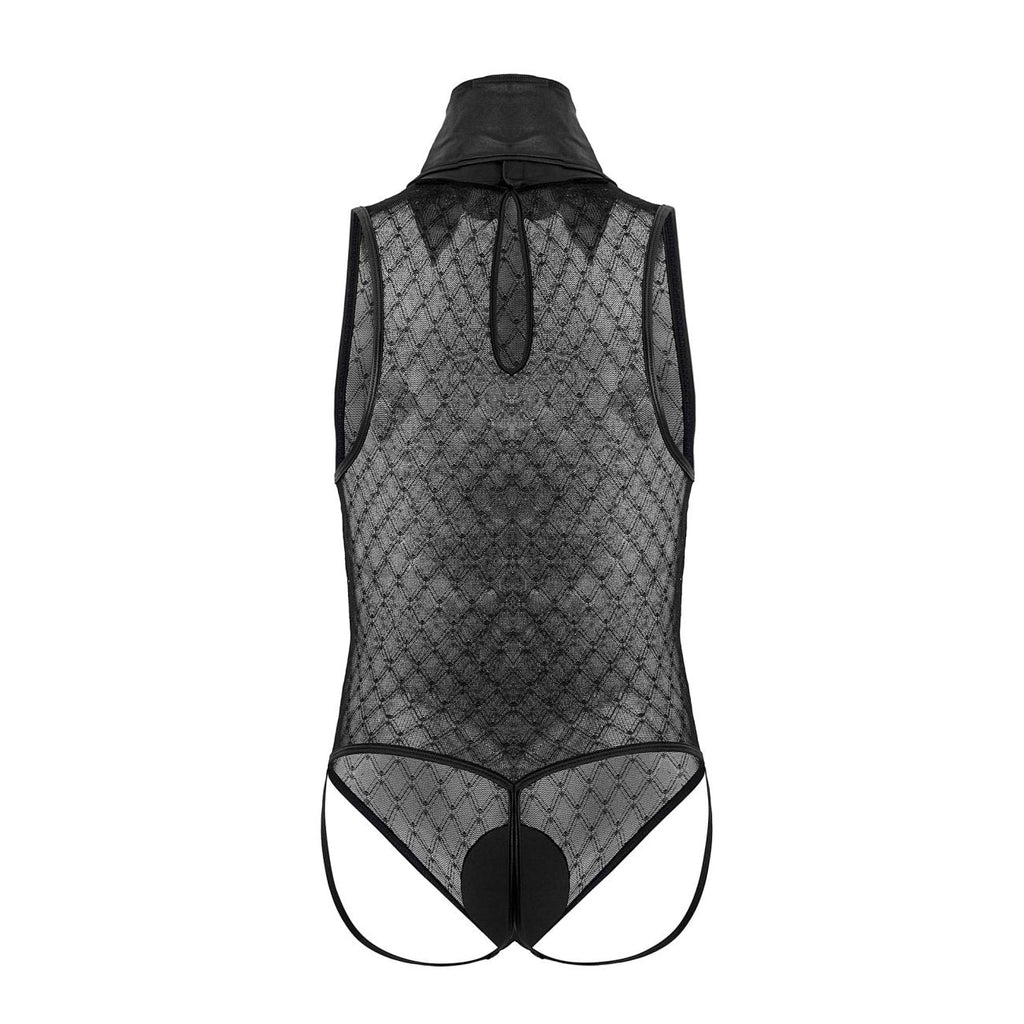 CandyMan Men's Underwear 99720 Work-N-Play Bodysuit Color Black