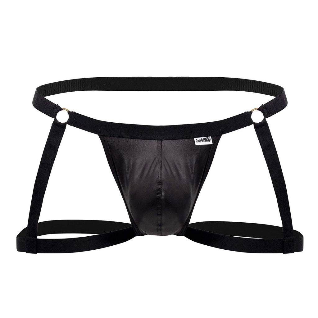 CandyMan Men's Underwear 99749 Garter Jockstrap Color Black