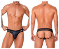 CandyMan Men's Underwear 99763 Lace Jockstrap Color Black