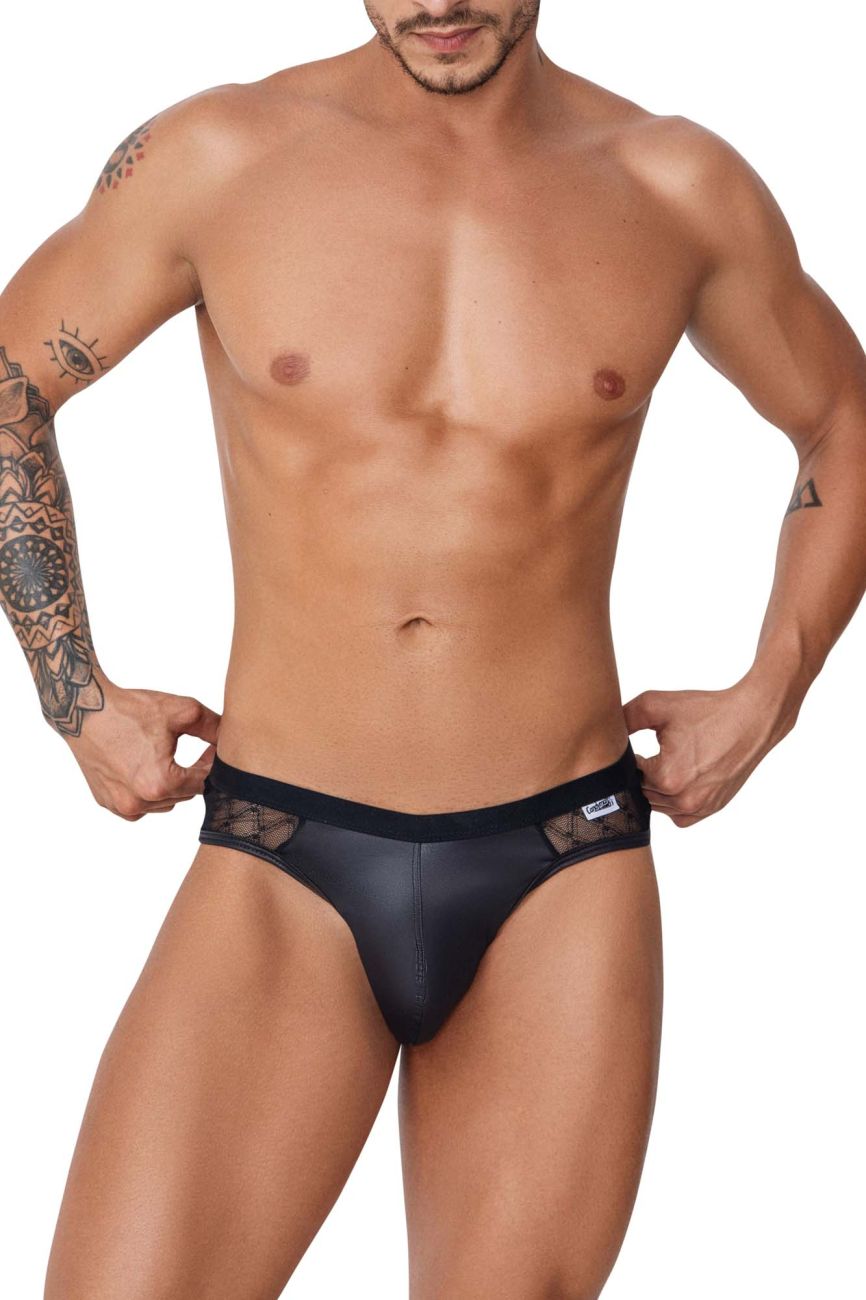 CandyMan Men's Underwear 99763 Lace Jockstrap Color Black