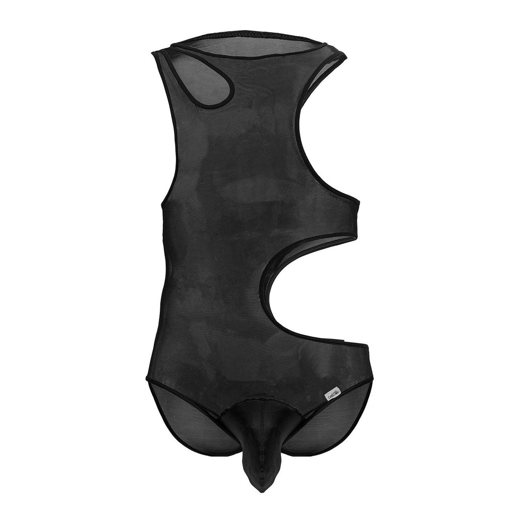 CandyMan Men's Underwear 99788 Mesh Bodysuit Color Black