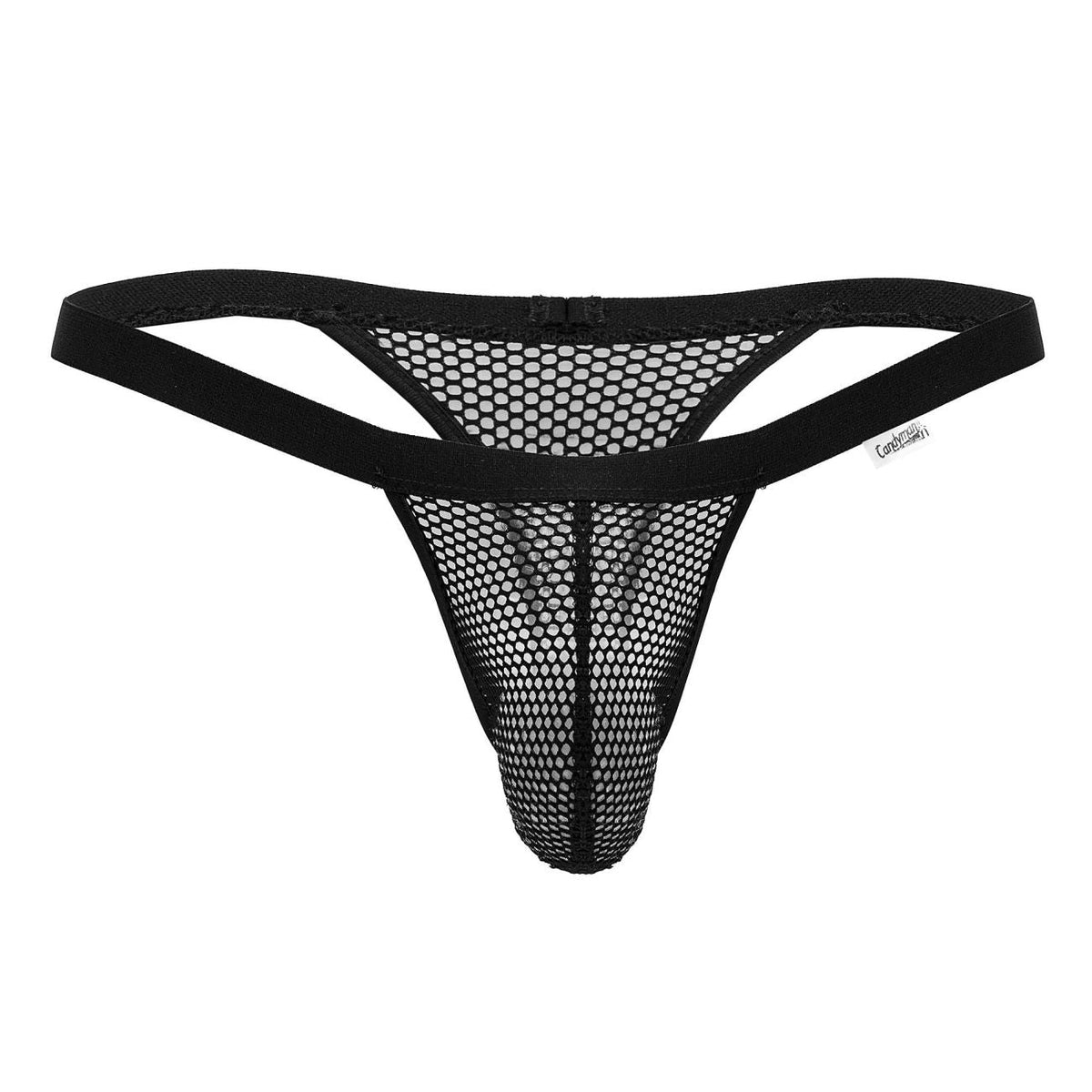 CandyMan Men's Underwear 99801 Mesh Thongs Color Black